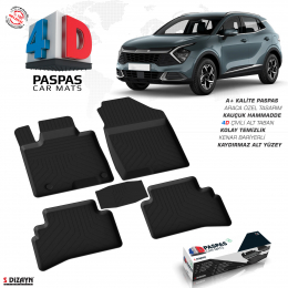 S-Dizayn Kia Sportage 5 4D Havuzlu Paspas 2021 Üzeri A+Kalite