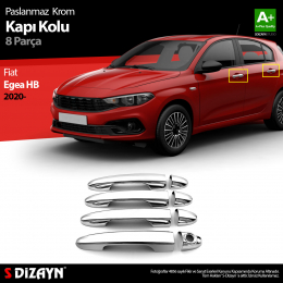 S-Dizayn Fiat Egea HB Krom Kapı Kolu 8 Prç. 2020 Üzeri