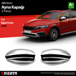 S-Dizayn Fiat Egea Cross Abs Krom Ayna Kapağı 2 Prç. 2020 Üzeri