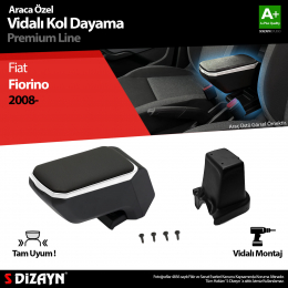 S-Dizayn Fiat Fiorino Kol Dayama Kolçak ABS Vidalı Gri 2008 Üzeri A+Kalite