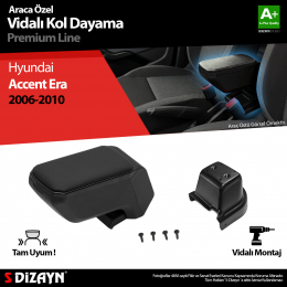S-Dizayn Hyundai Accent Era Kol Dayama Kolçak ABS Vidalı Siyah 2006-2010 A+Kalite