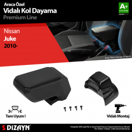 S-Dizayn Nissan Juke ABS Vidalı Kol Dayama Kolçak Siyah 2010 Üzeri A+Kalite