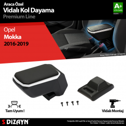 S-Dizayn Opel Mokka ABS Vidalı Kol Dayama Kolçak Gri 2016-2019 A+Kalite