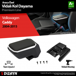 S-Dizayn VW Caddy 3 ABS Vidalı Kol Dayama Kolçak Gri 2004-2015 A+Kalite