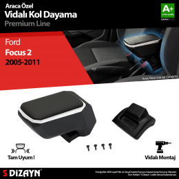 S-Dizayn Ford Focus 2 Kol Dayama Kolçak ABS Vidalı Gri 2005-2011 A+Kalite